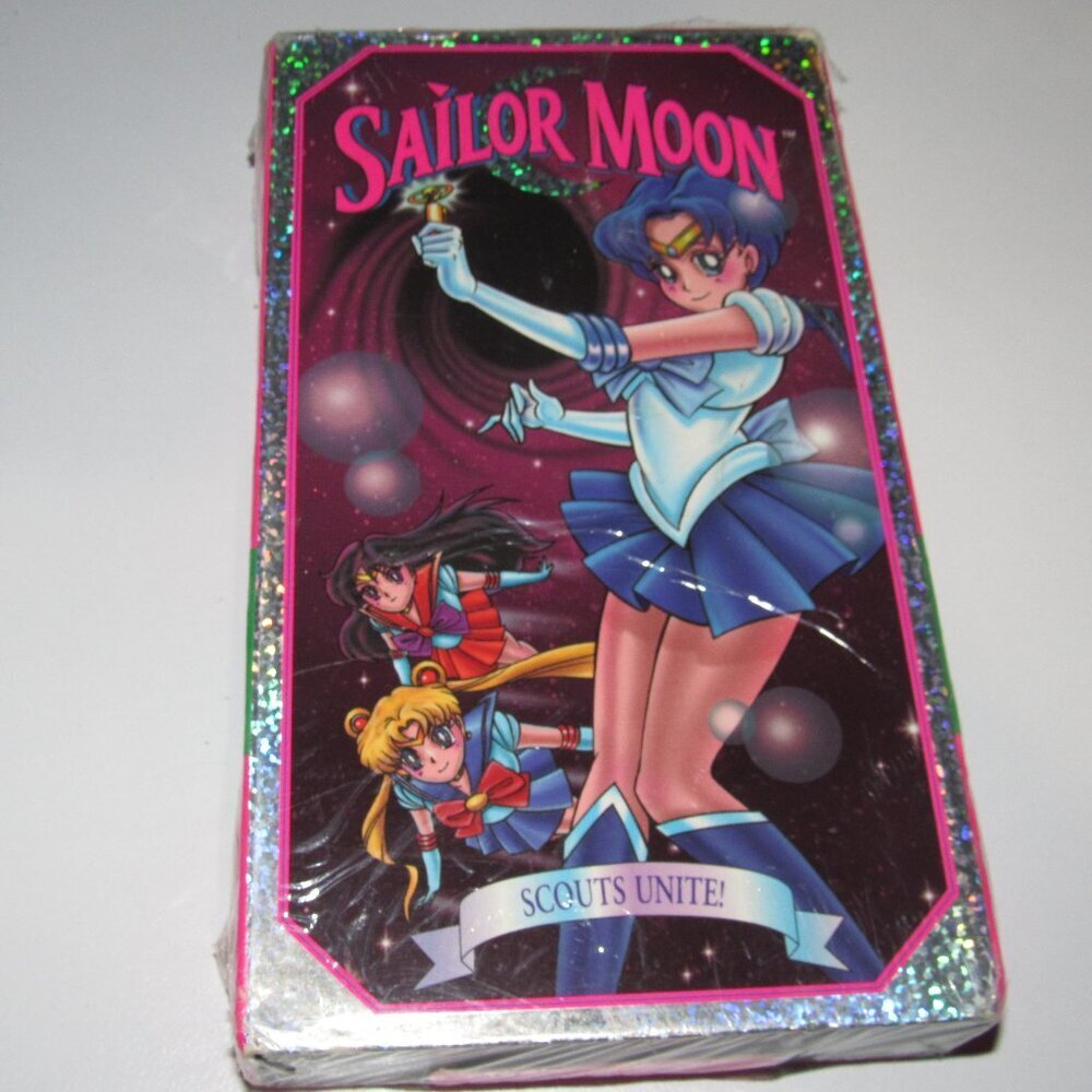 Sailor Moon VHS Scouts Unite Toon-Time Video DIC 1990s Anime Vintage Collectible